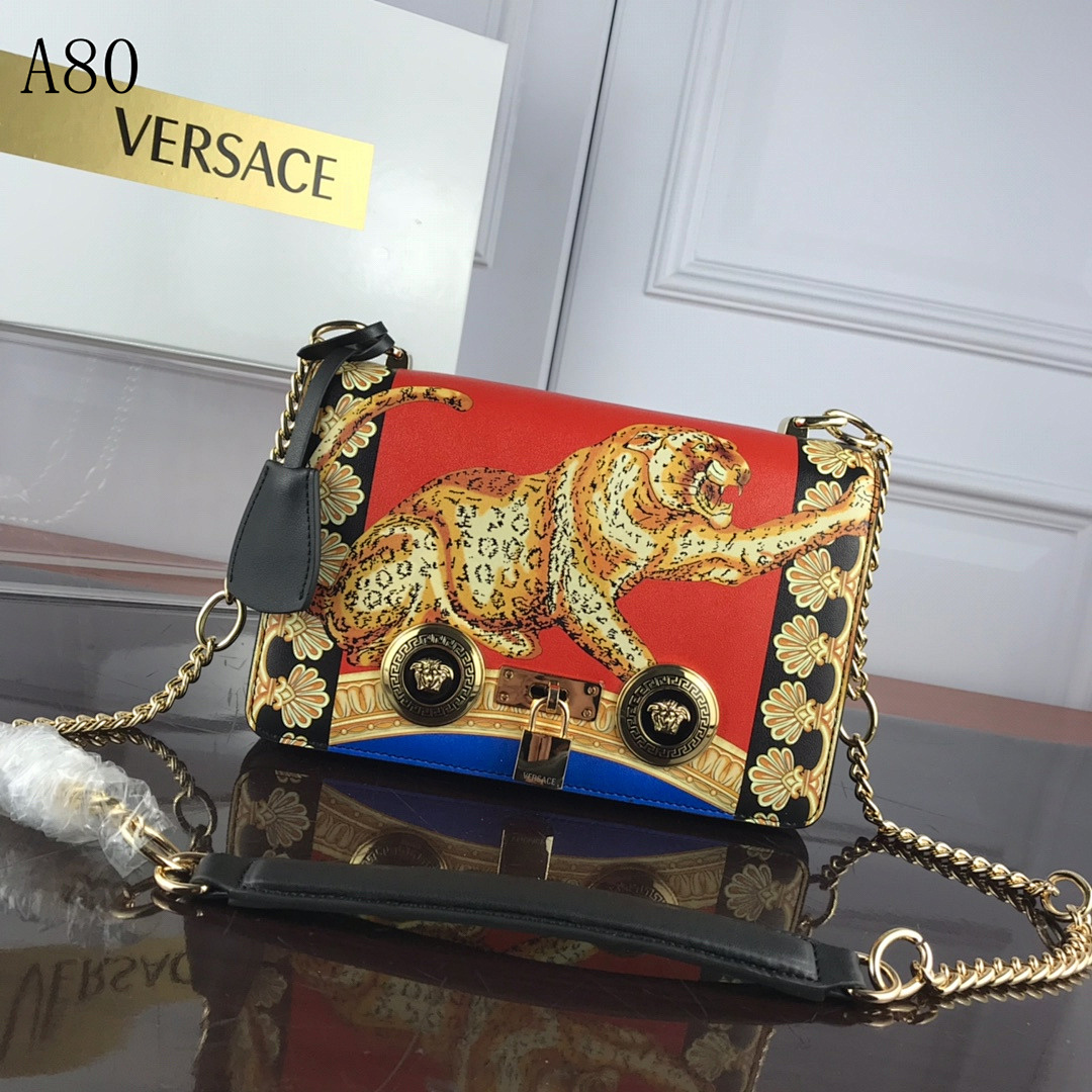 Versaci A80 Medusa Leopard Print Shoulder Bag #489