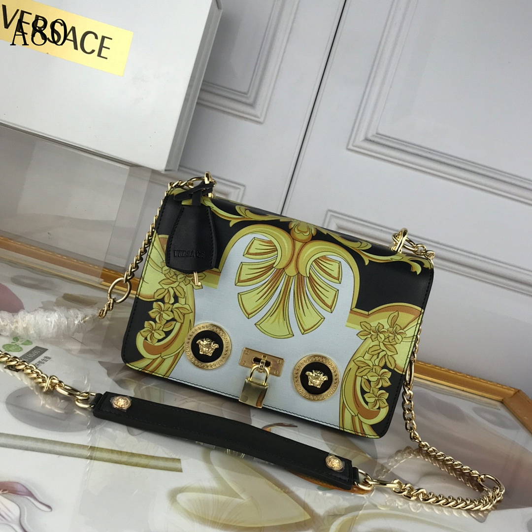 Versaci + Virtus + Baroque Print Shoulder Bag #486