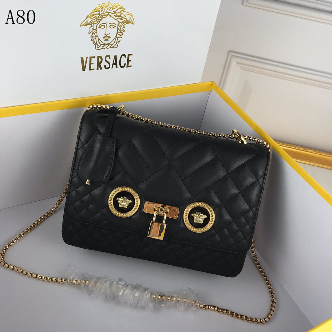 Versaci A80 Quilted Leather Shoulder Bag #438