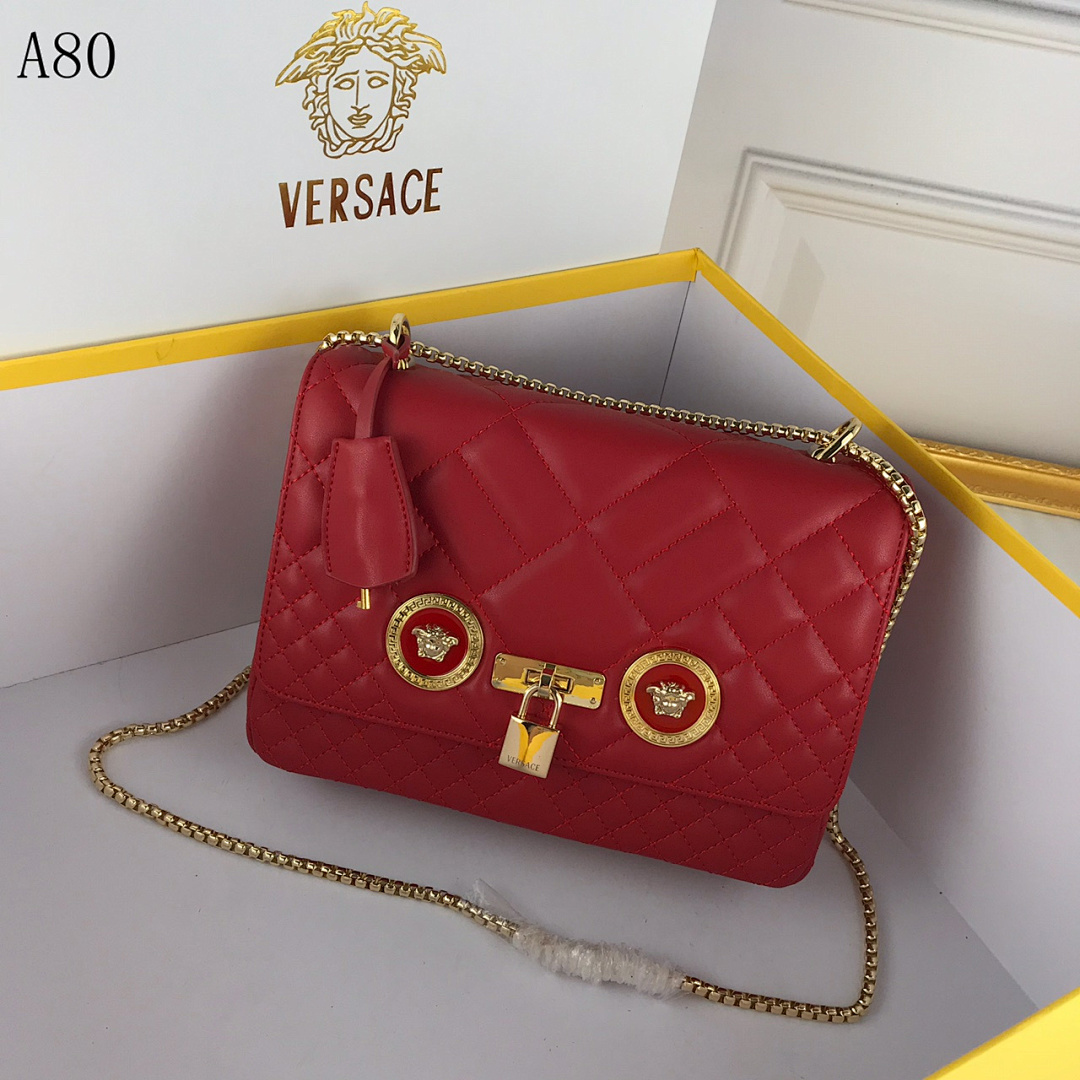 Versaci A80 Quilted Leather Shoulder Bag #437
