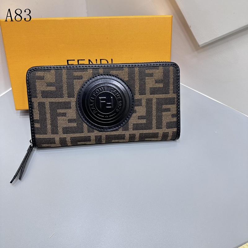 F3ndii – Zucca Logo Zip-Around Wallet #178