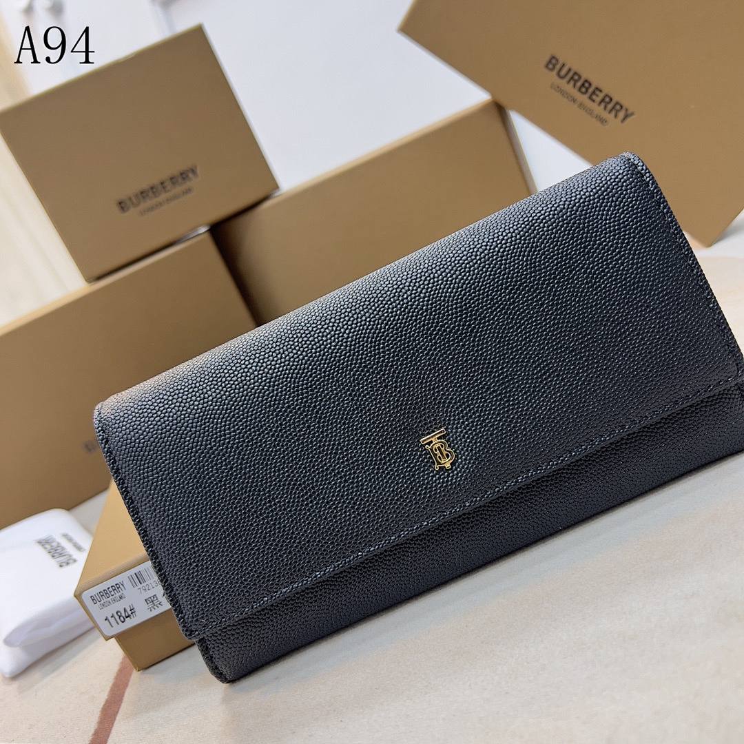Burberyy – 1184# – Long Leather Wallet #194