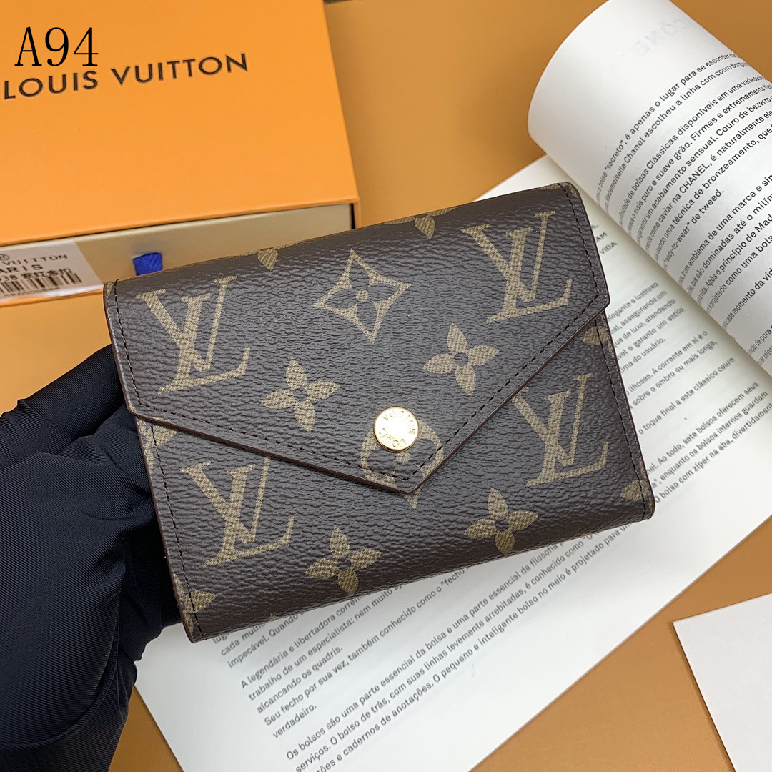 LVutton Monogram Canvas Compact Wallet #168