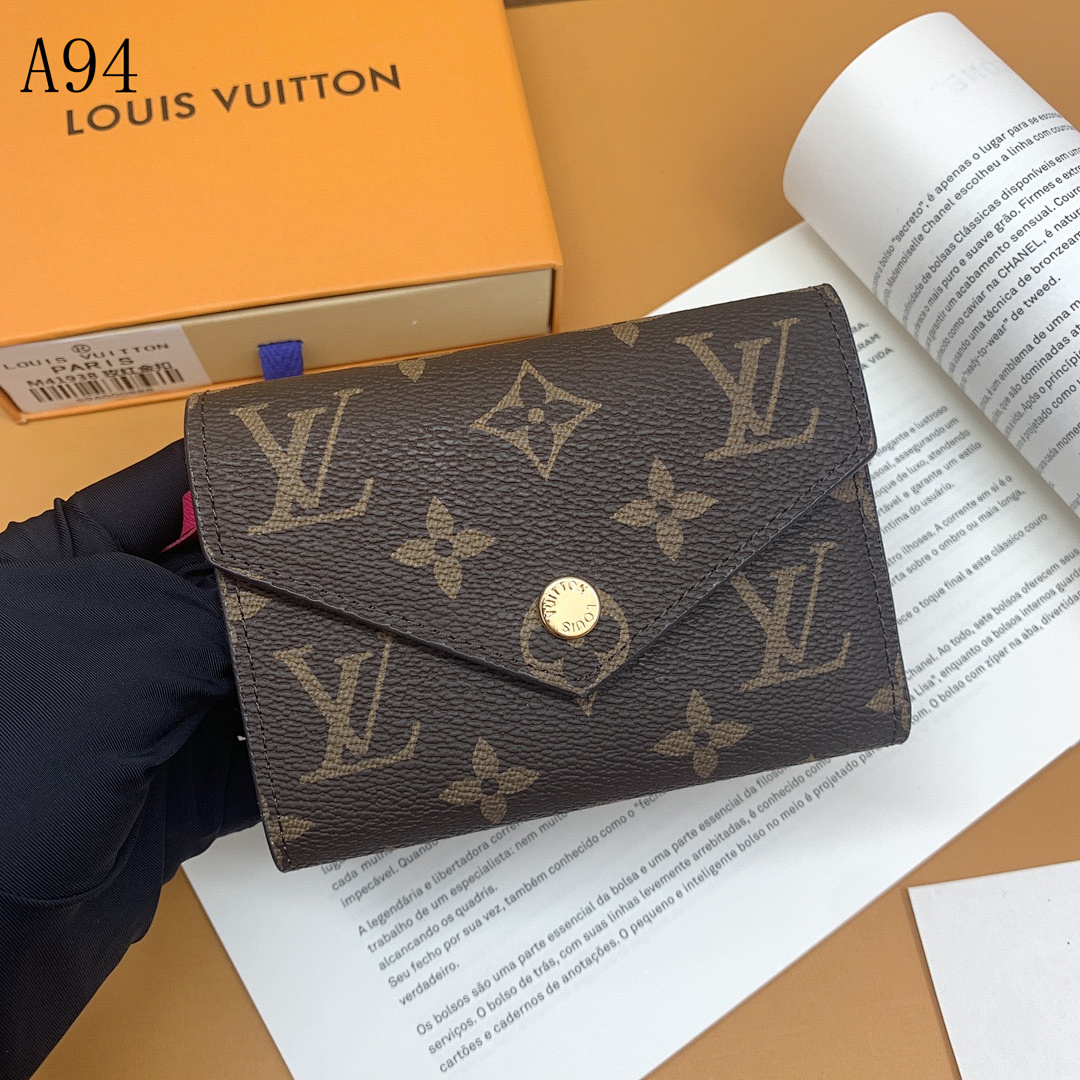 LVutton Monogram Canvas Compact Wallet #166