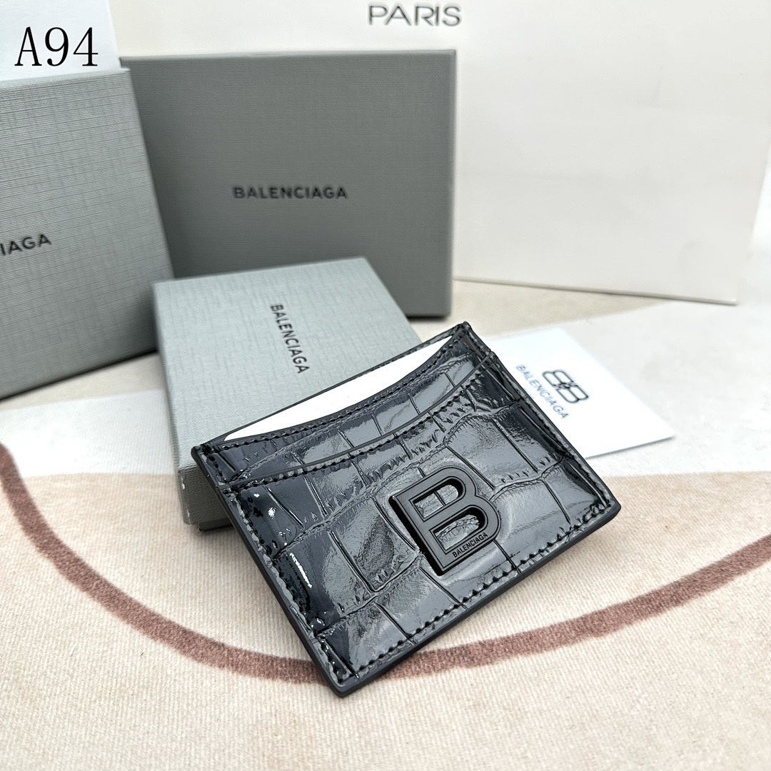Balensiaga – A94 Crocodile Embossed Card Holder #229