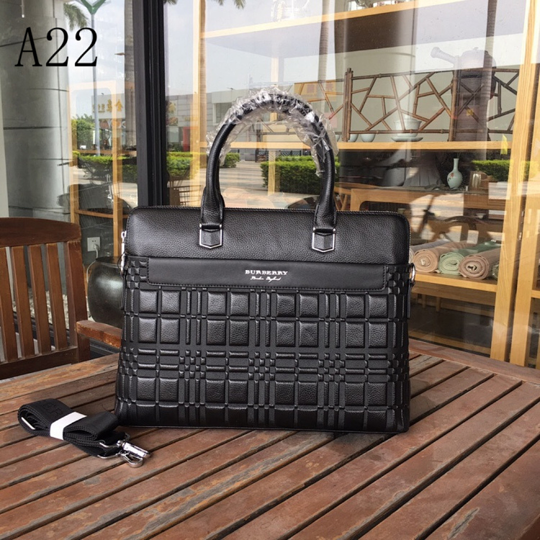 Burberyy + Model A22 + Leather Tote Bag #139