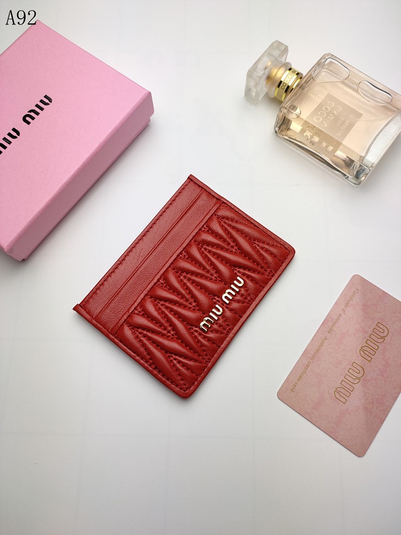 MiuuMiuu – Quilted Leather Card Holder #232