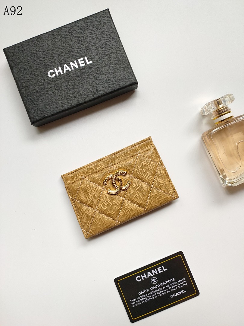Chan3l Classic Quilted Card Holder #248