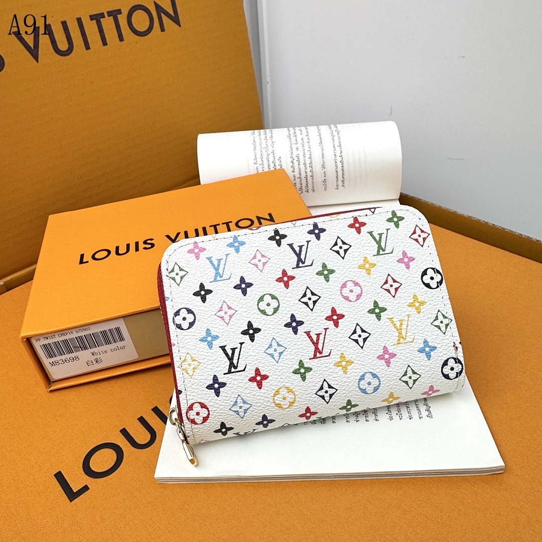 LVutton M83698 Twist Cherry Studs Wallet #146