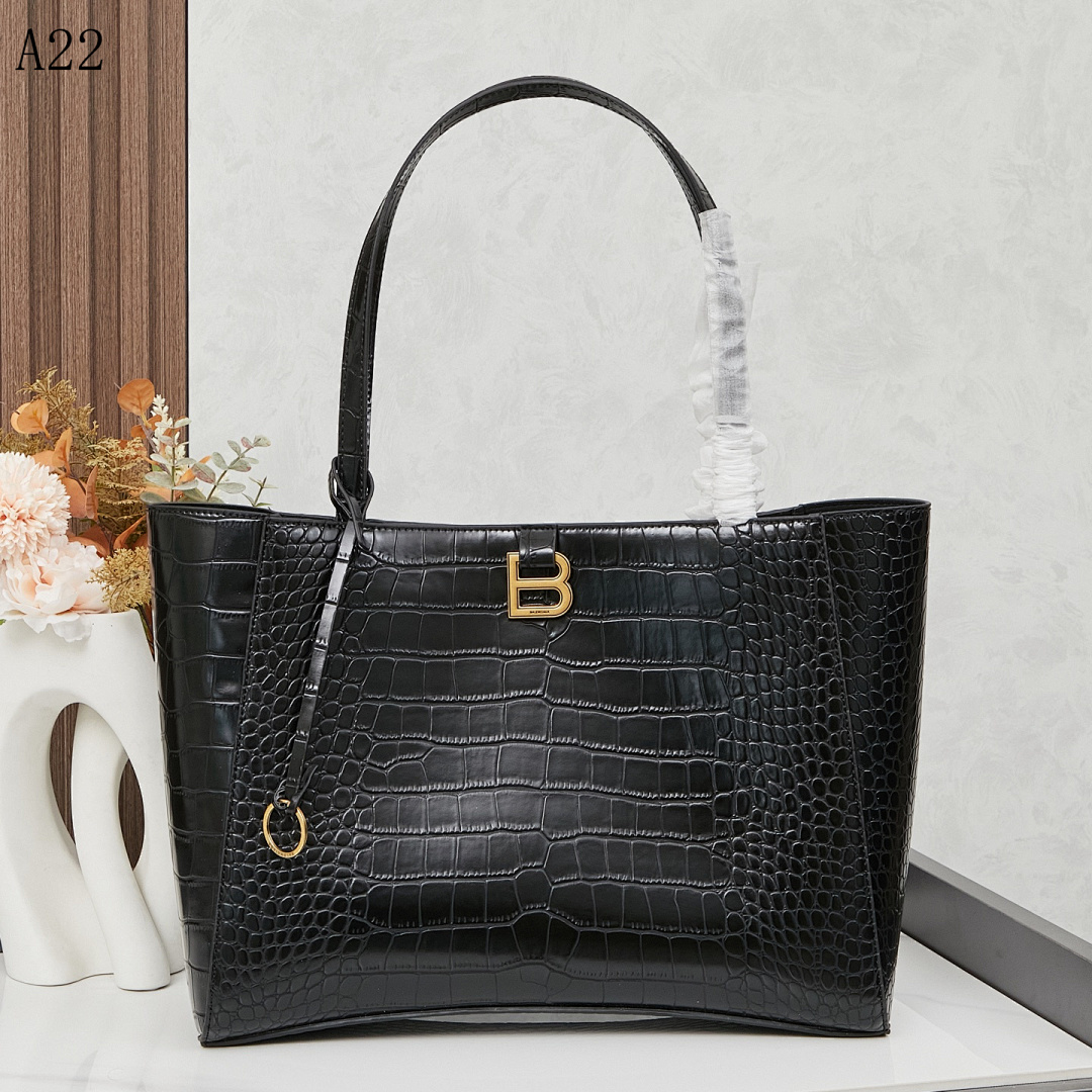 Burberyy – A22 Crocodile-Embossed Tote #124