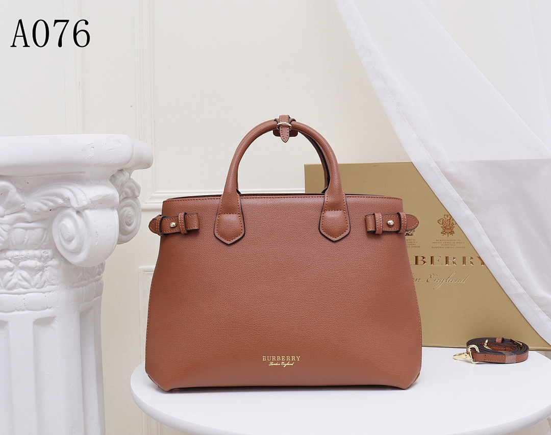 Burberyy + Model A076 + Small Leather Tote #91