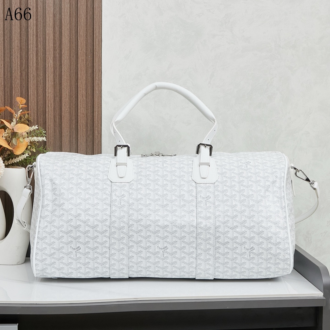 A66 – White Monogram Duffle Bag #503