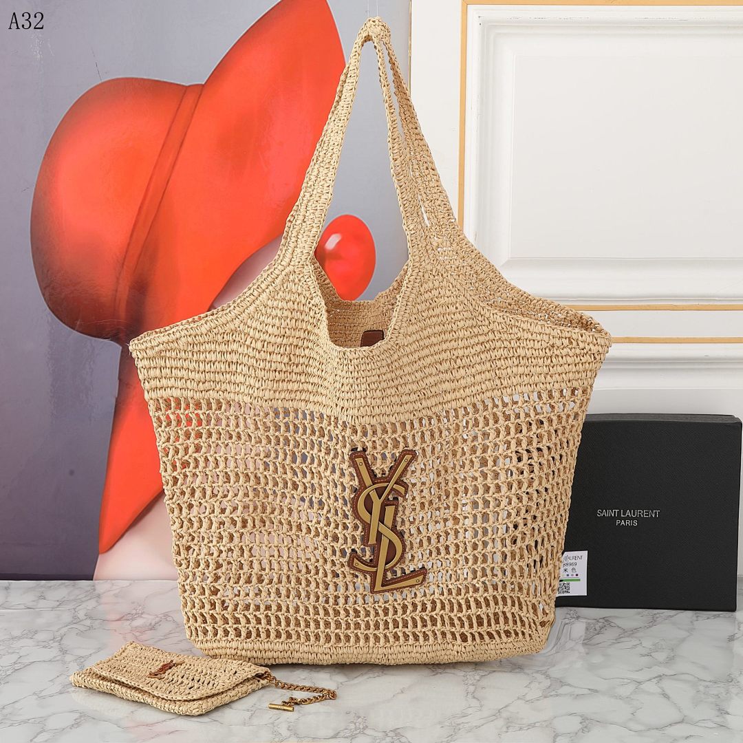 SntLaurent #A32 Raffia Tote #33