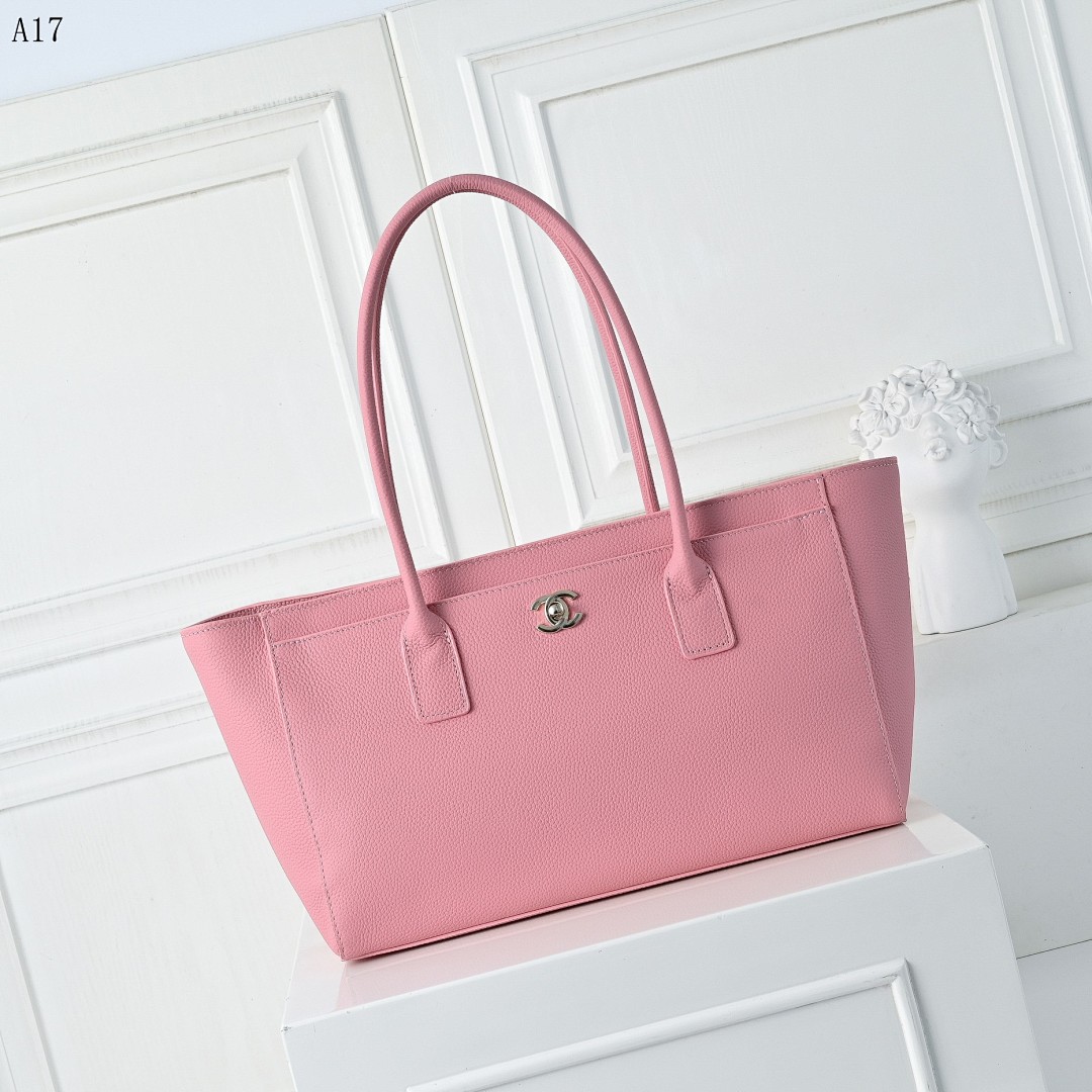 Chan3l – Model# A17 – Pink Caviar Leather Tote Bag #27