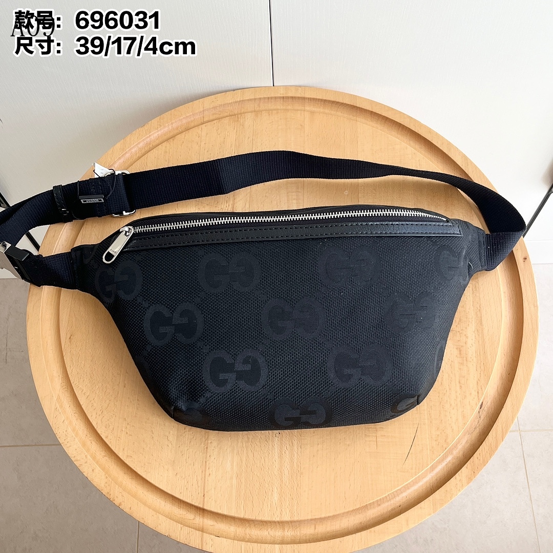 Gucc1 GG Supreme Nylon Belt Bag #303