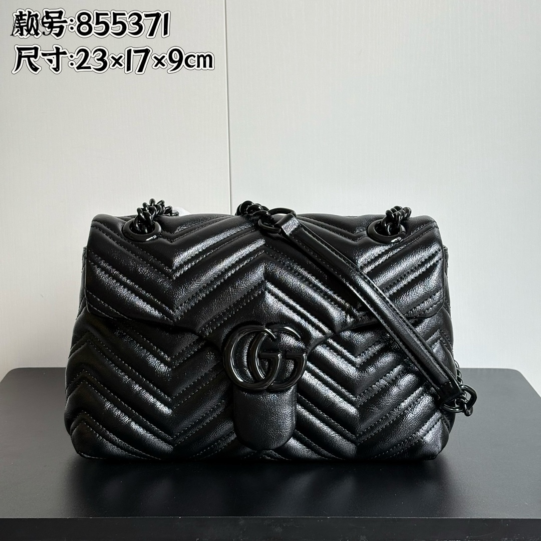 Gucc1 Marmont Matelassé Leather Shoulder Bag #298