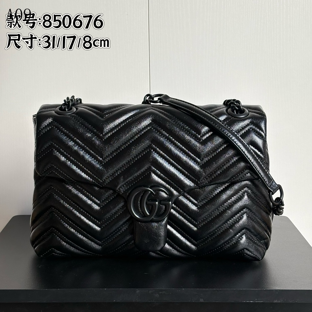 Gucc1 Marmont Matelassé Leather Shoulder Bag #295