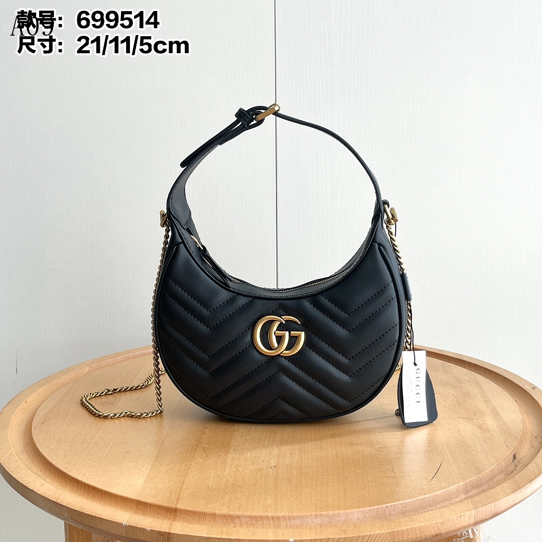 Gucc1 GG Marmont Matelassé Hobo Bag #276