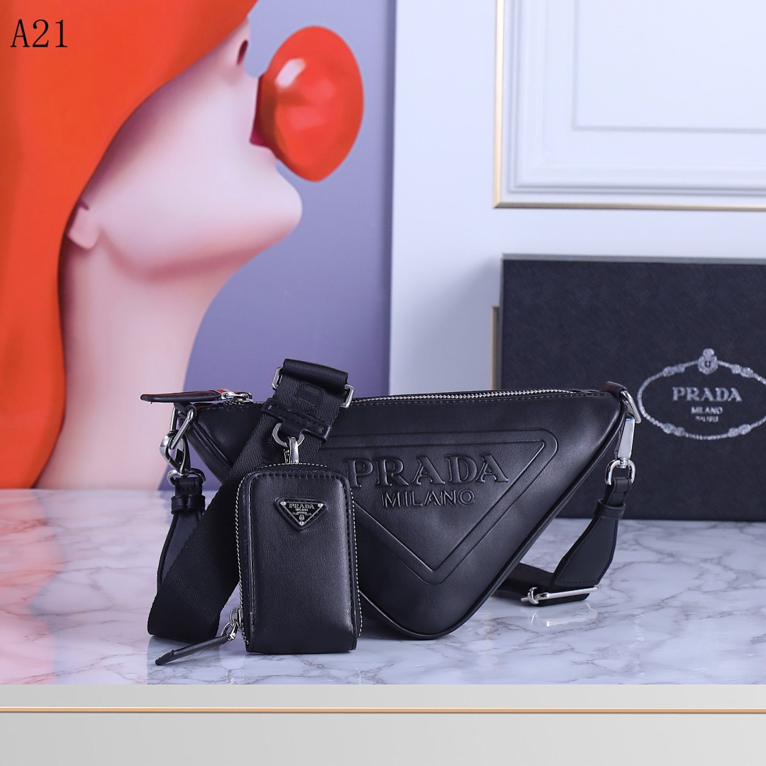 Pr4da Milano Triangular Crossbody Bag #1532