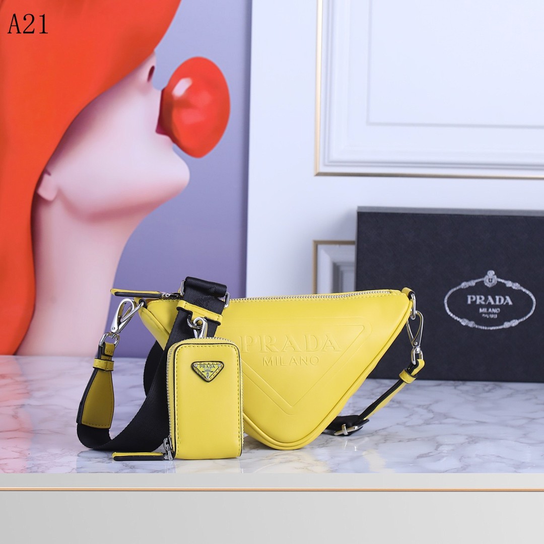 Pr4da Milano Triangular Crossbody Bag #1936