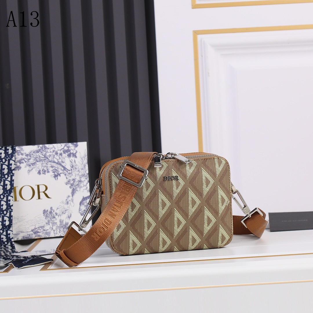 Diiior – A13 – Oblique Print Crossbody Bag #2007