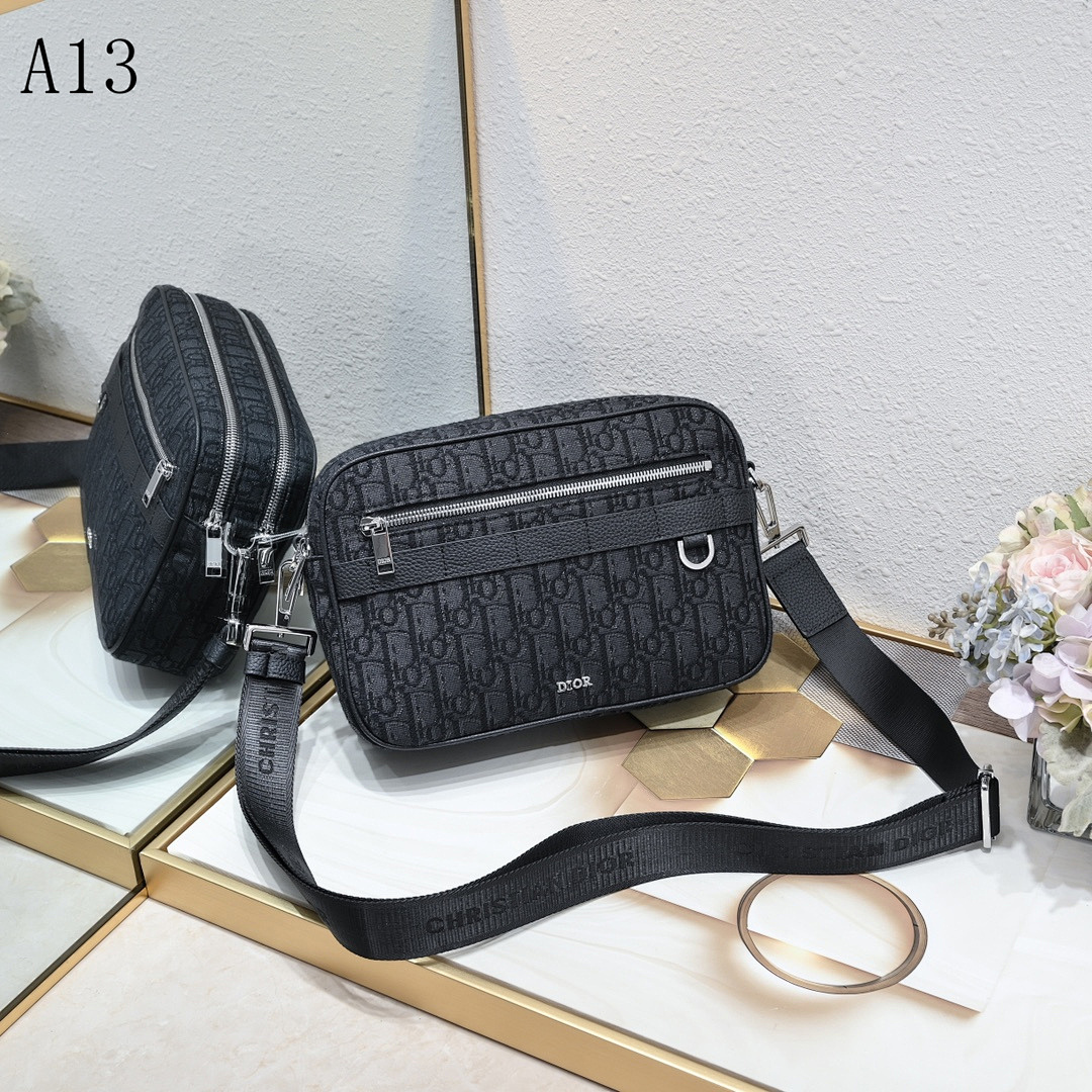Diiior – A13 – Oblique Print Crossbody Bag #2078