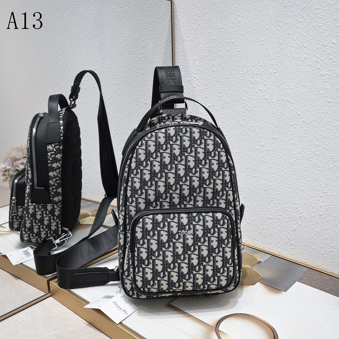 Diiior – Oblique Print Backpack #2192