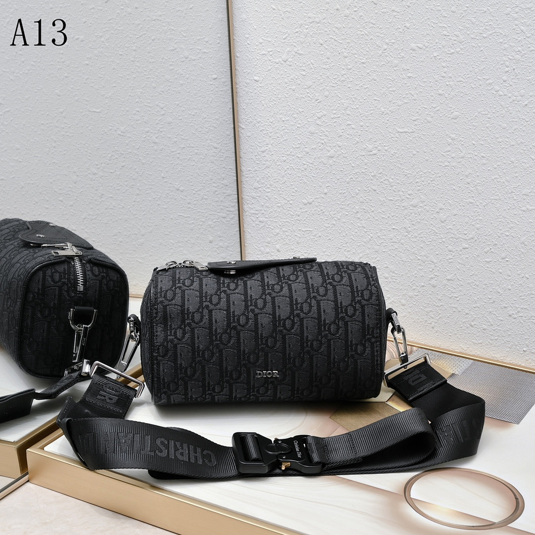 Diiior – A13 – Oblique Canvas Barrel Bag #2165