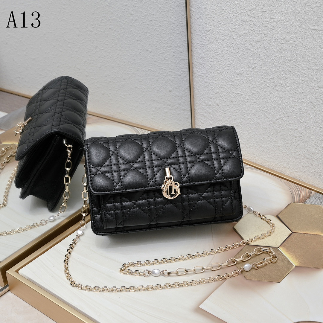 Diiior Lady Diiior Mini Quilted Shoulder Bag #2047