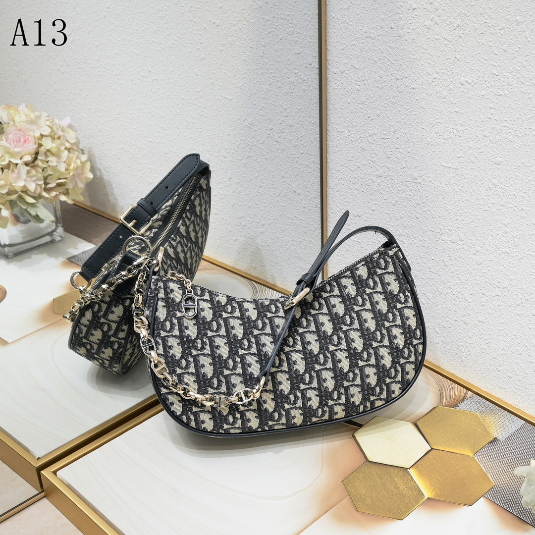 Diiior – A13 – Oblique Monogram Saddle Bag #2119