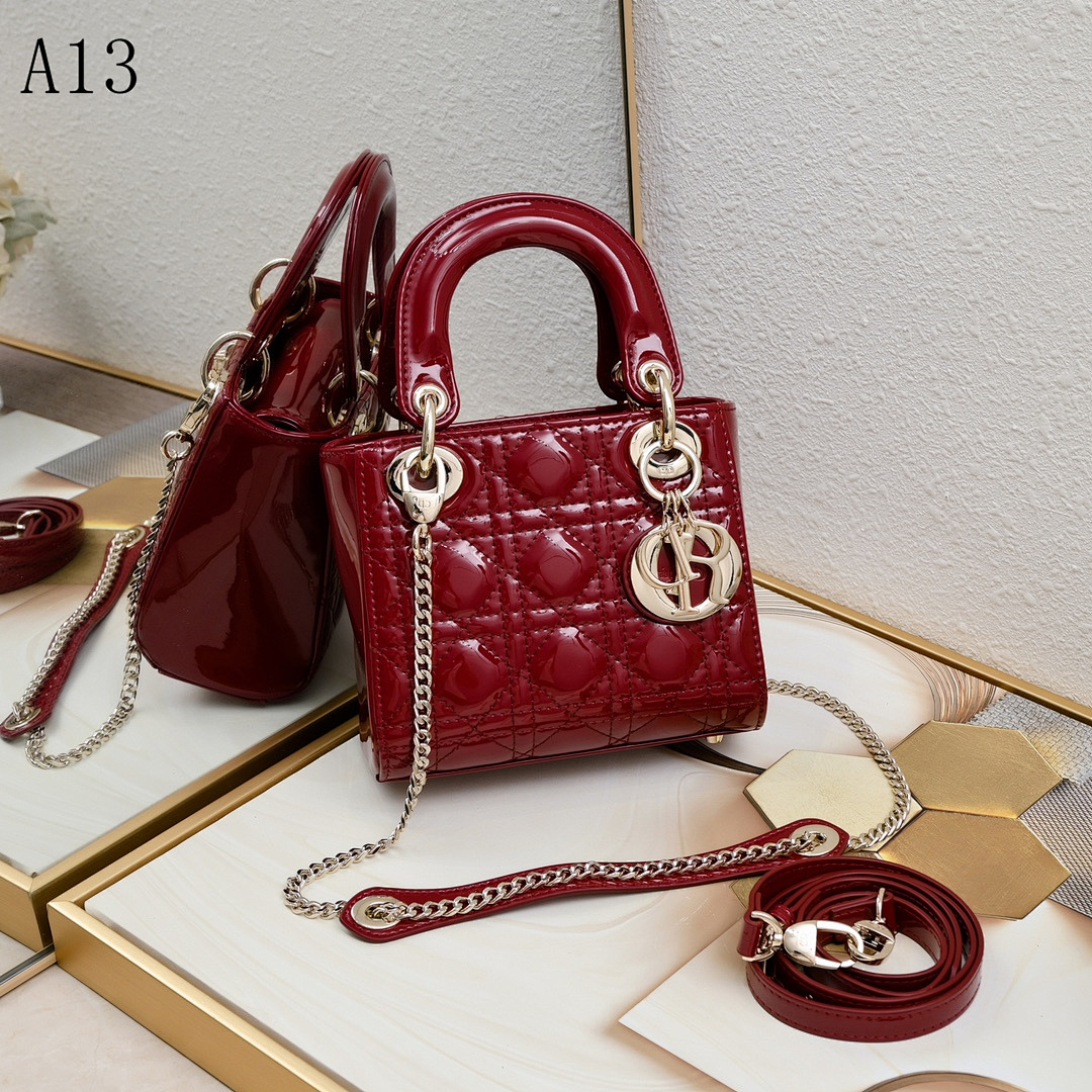 Diiior Lady Diiior Mini Bag #2042 1 Diiior Lady Diiior Mini Bag #2056
