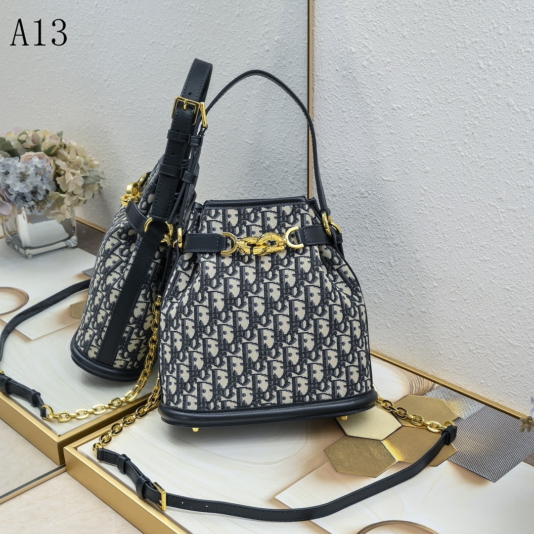 Diiior – A13 – Oblique Print Bucket Bag #2160