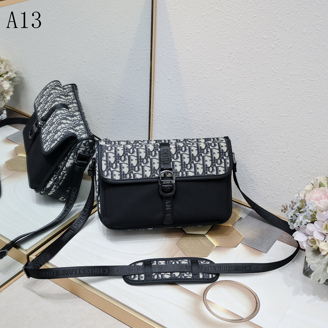 Diiior – A13 – Oblique Print Crossbody Bag #2051
