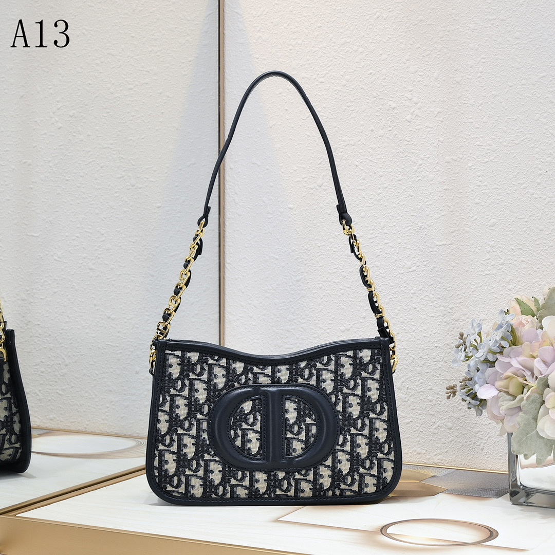 Diiior – A13 – Oblique Canvas Saddle Bag #2213