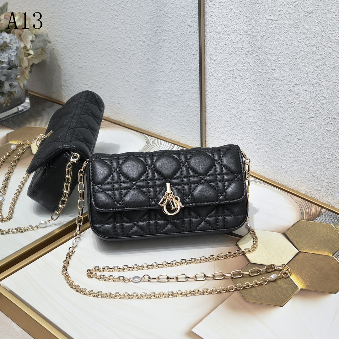 Diiior - Lady Diiior - Quilted Shoulder Bag #2034 1 Diiior – Lady Diiior Mini Bag #2048