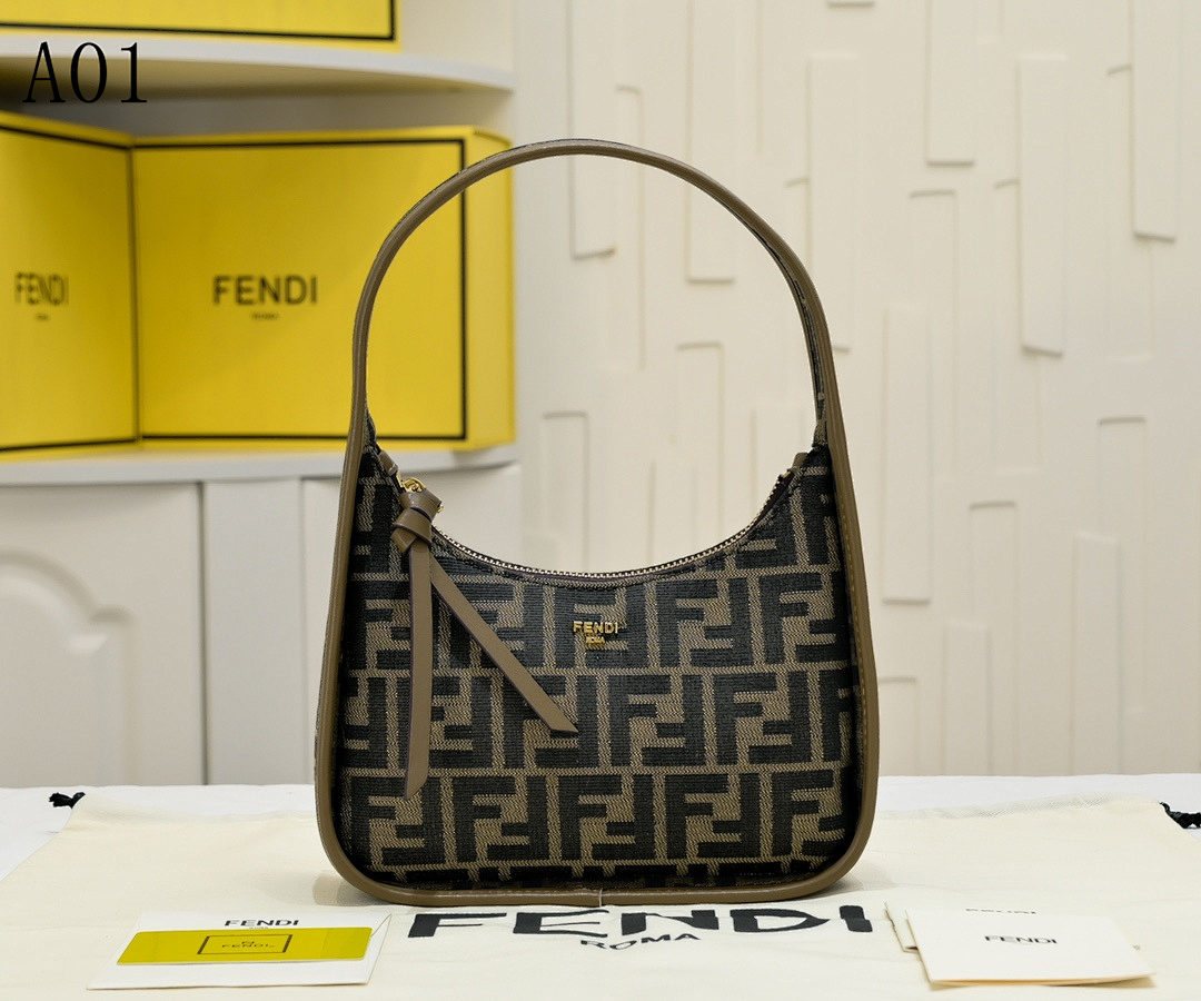 FENDI – Baguette Zucca Hobo #2486