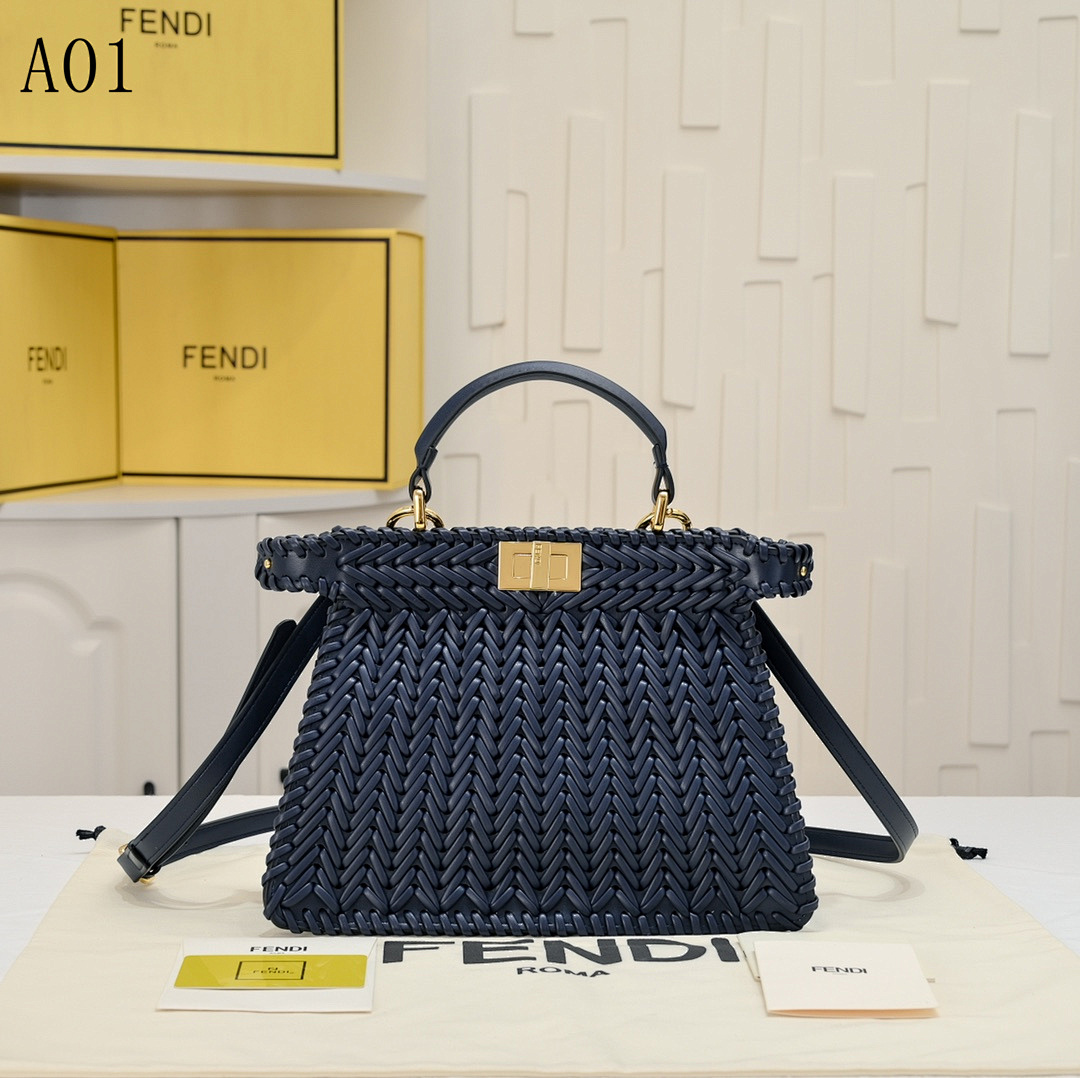 FENDI – A01 – Peekaboo Woven Bag #2539