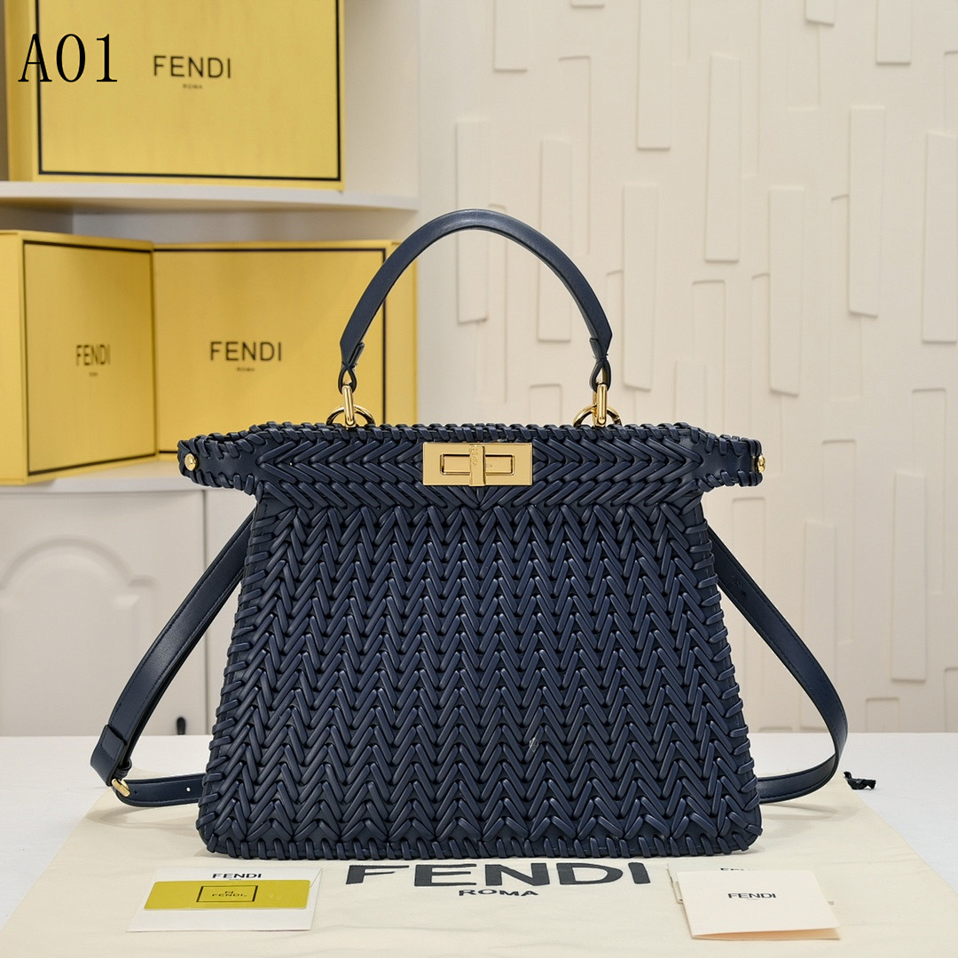 FENDI – A01 – Peekaboo Woven Bag #2526