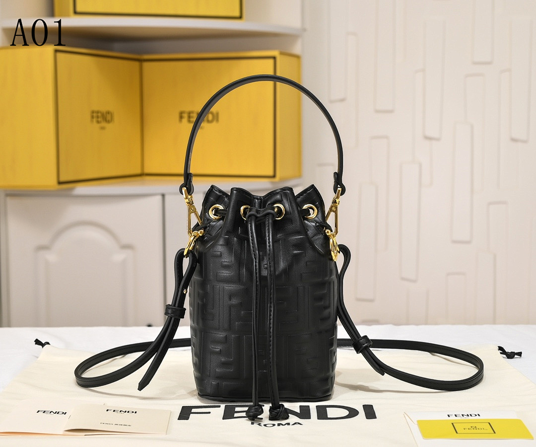 FENDI + Baguette + Drawstring Bucket Bag #2278