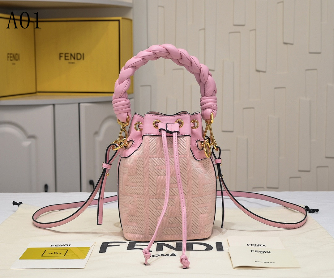 FENDII + Baguette + Mini Drawstring Bucket Bag #2297 1 FENDI + Baguette + Mini Drawstring Bucket Bag #2297