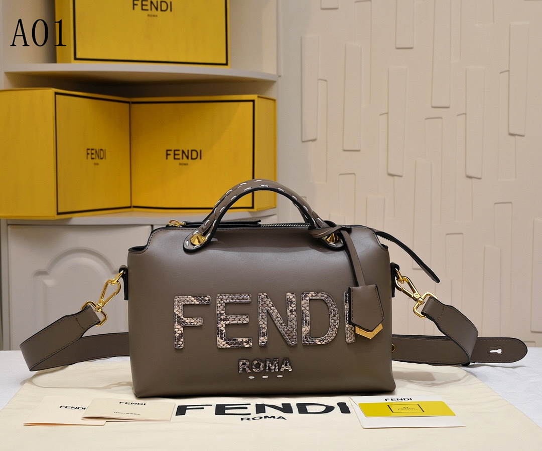 FENDI – Baguette Mini – Logo Embellished Satchel #2303
