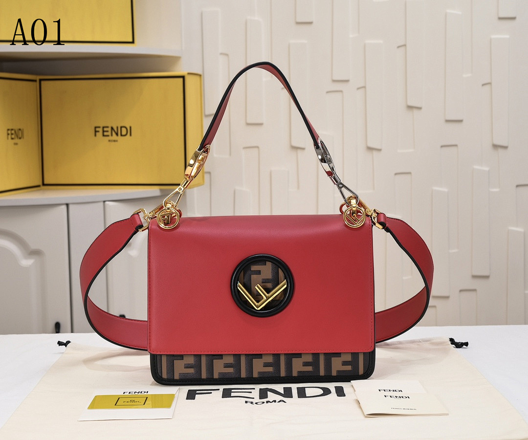 FENDI – Baguette FF Logo Shoulder Bag #2347