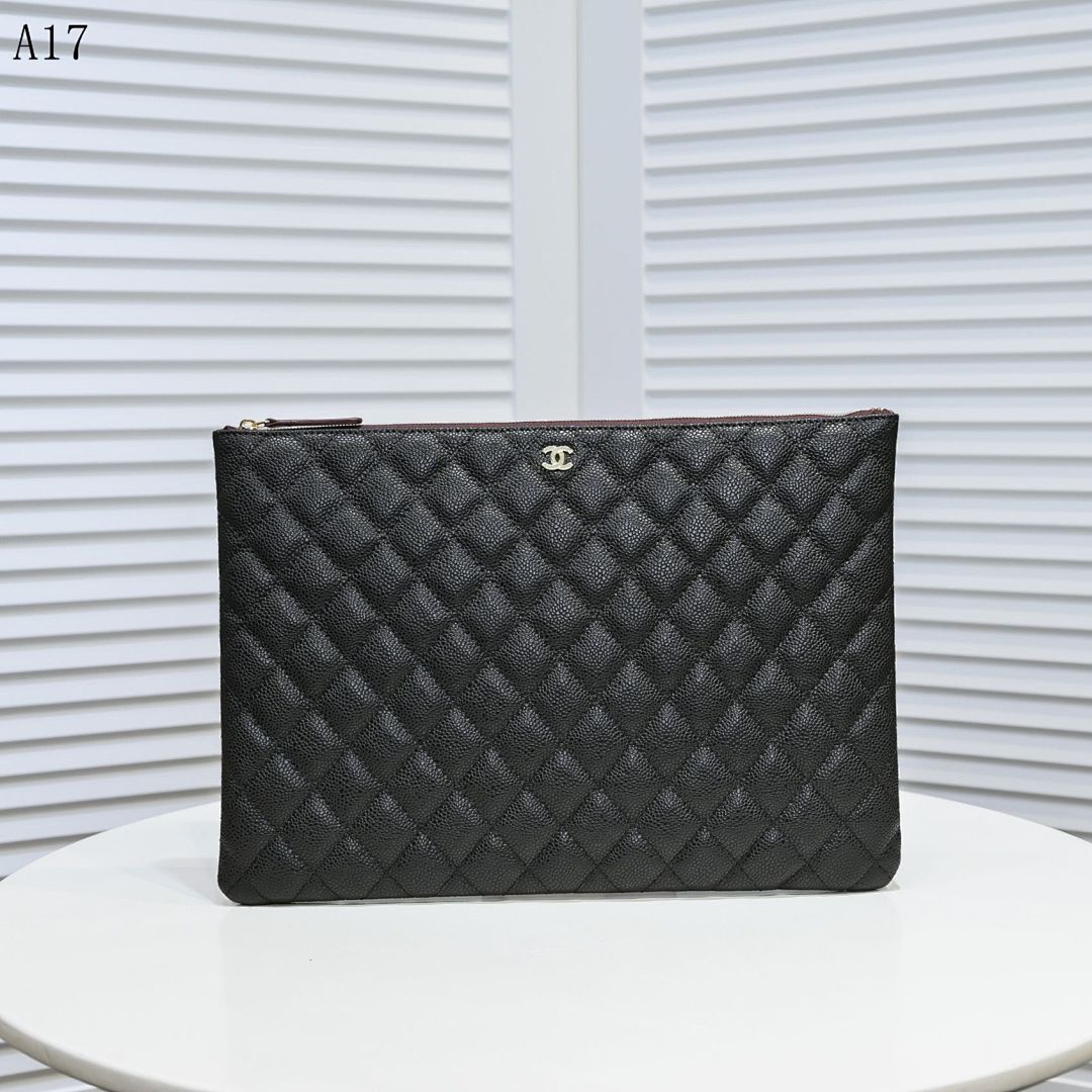 Chan3l Classic Quilted Clutch #3028