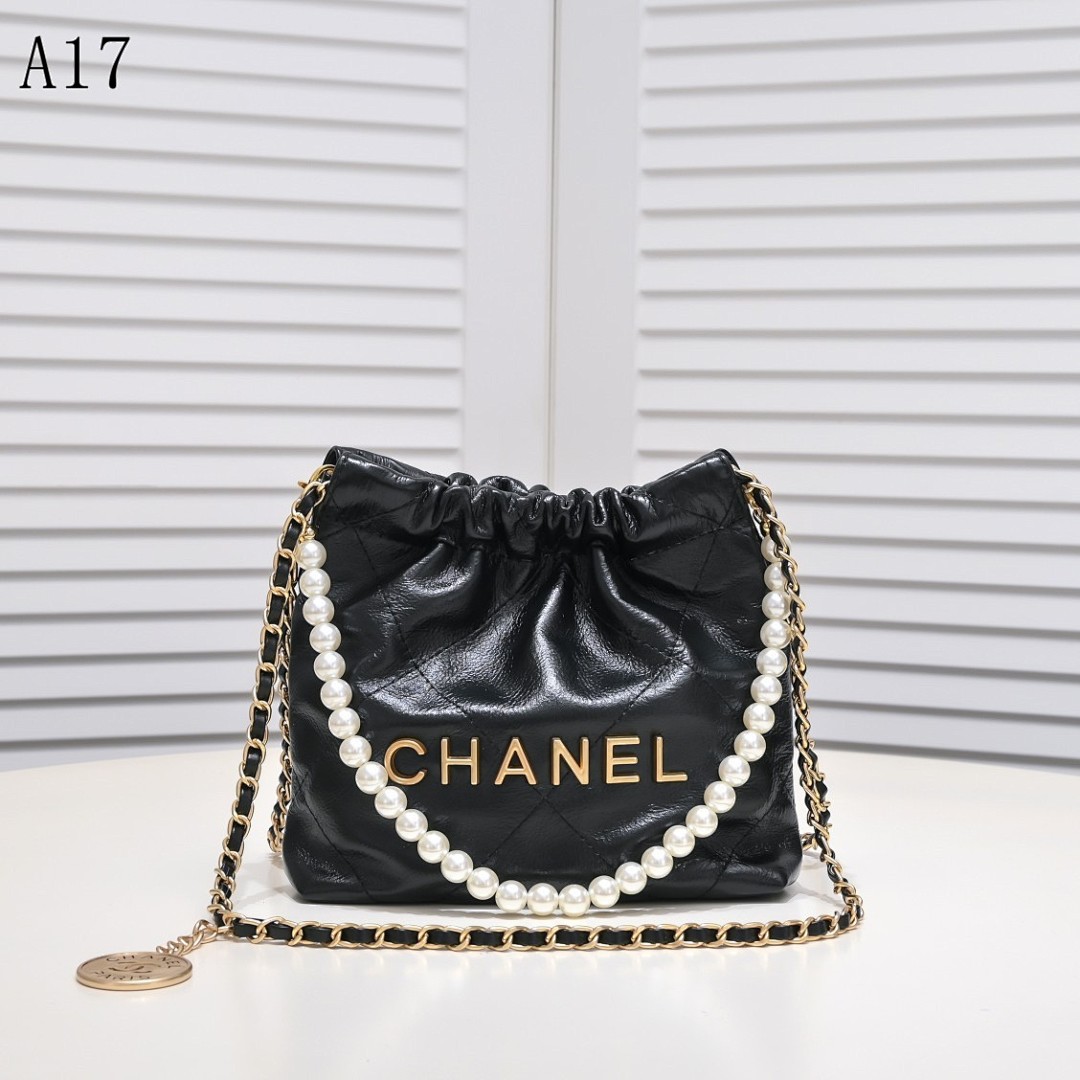 Chan3l A17 Pearl Chain Shoulder Bag #2664