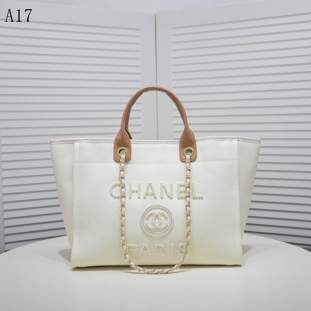 Chan3l – A17 – Pearl Embellished Tote Bag #2981