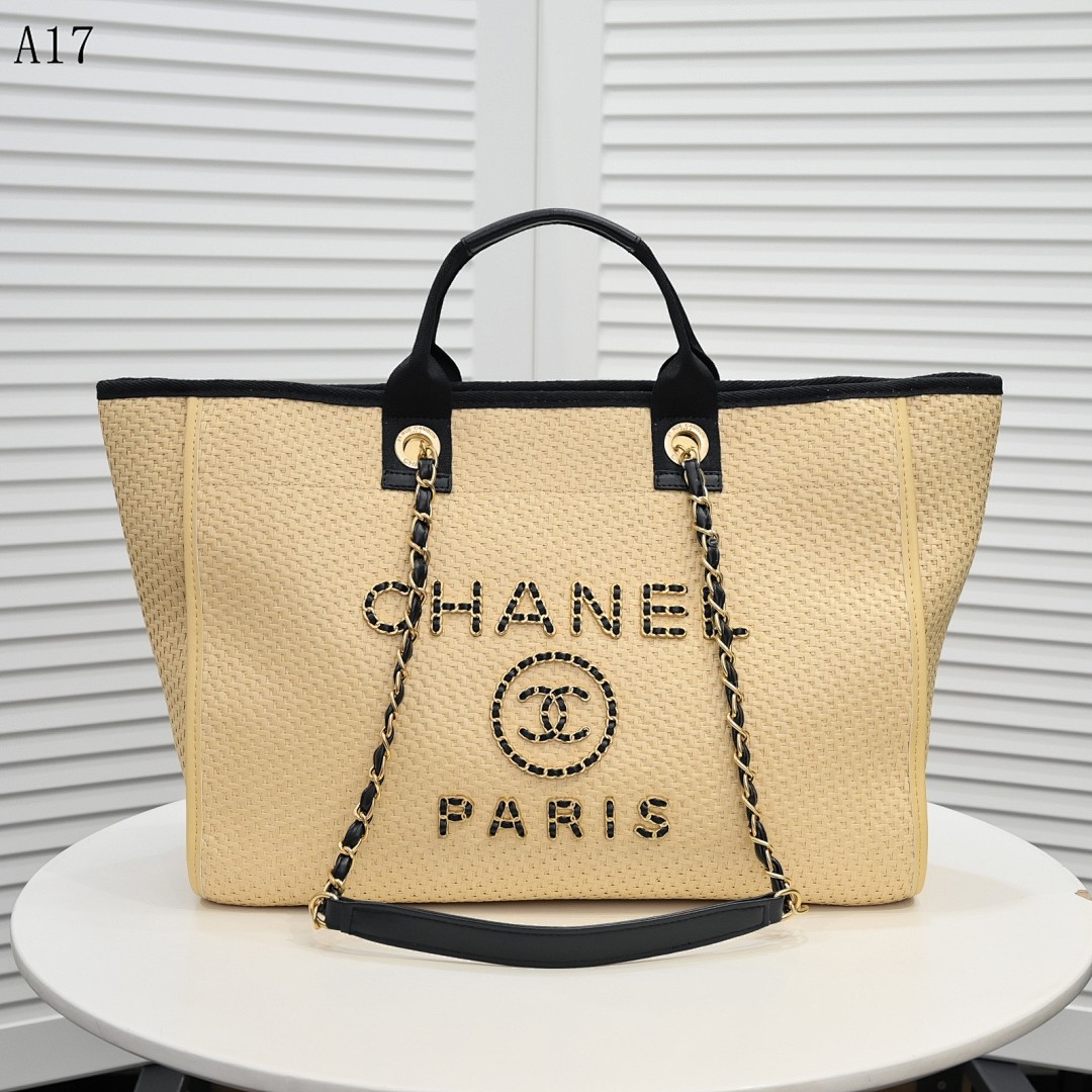 Chan3l – A17 – Raffia Tote Bag #2896