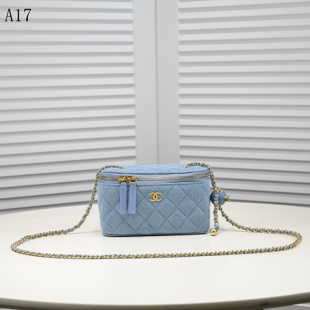 Chan3l A17 Denim Mini Camera Bag #2699 1 Chan3l A17 Denim Mini Camera Bag #2699