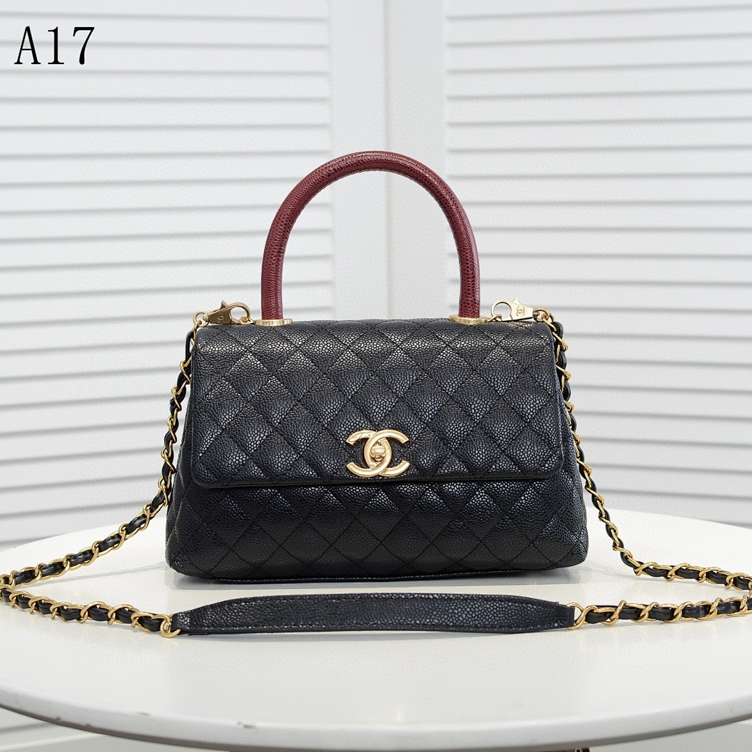 Chan3l Classic Flap Bag with Top Handle #2964 1 Chan3l Classic Flap Bag with Top Handle #2964