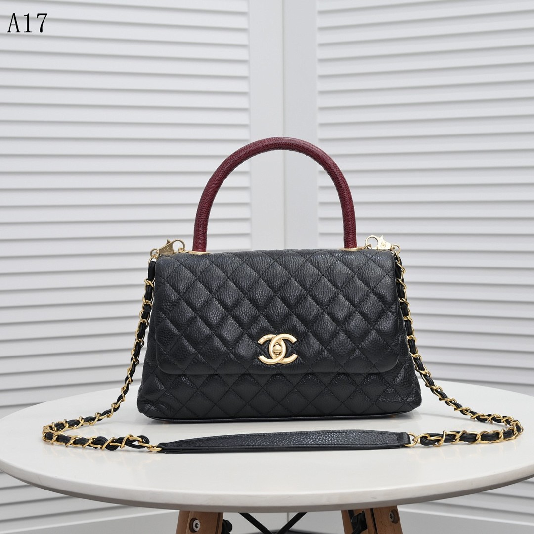 Chan3l Classic Flap Bag with Top Handle #2907 1 Chan3l Classic Flap Bag with Top Handle #2907
