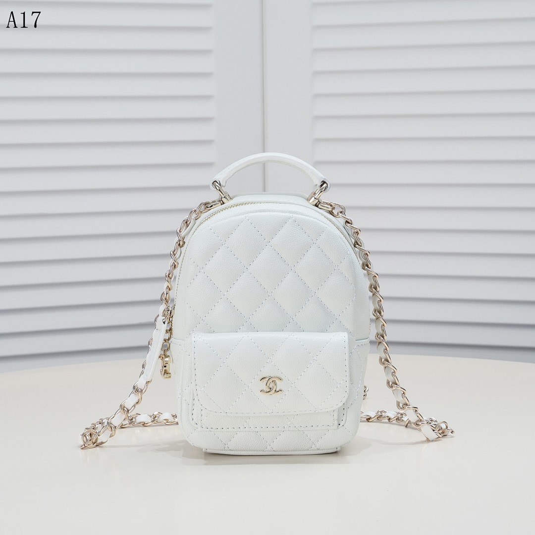 Chan3l Classic Quilted Mini Backpack #2633
